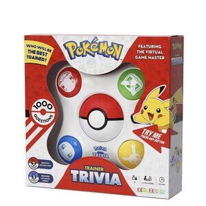 Pokemon Trainer Handheld Trivia Game Electronic 1000 Questions Pikachu